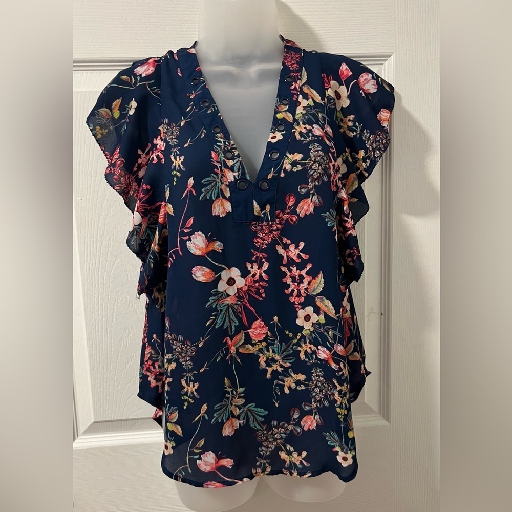 ANA women floral blouse /size XS
